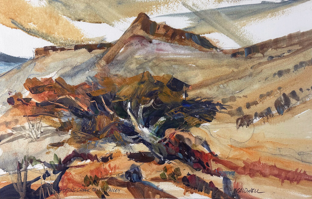 Plein air painting Big Bend